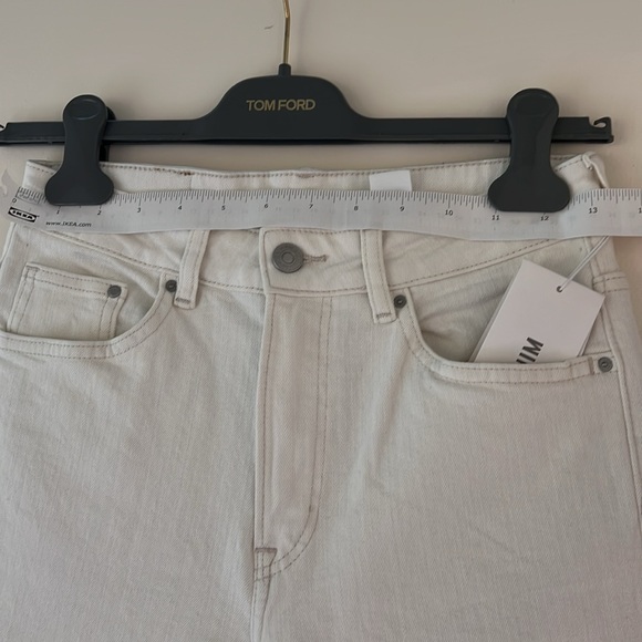H&M Culotte Jupe-Culotte High Waist White Jeans Size 27 - Picture 13 of 17